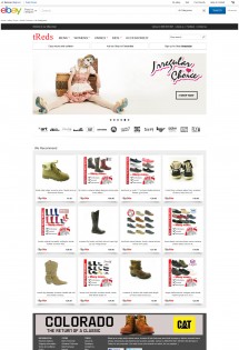 tReds footwear ebay store design