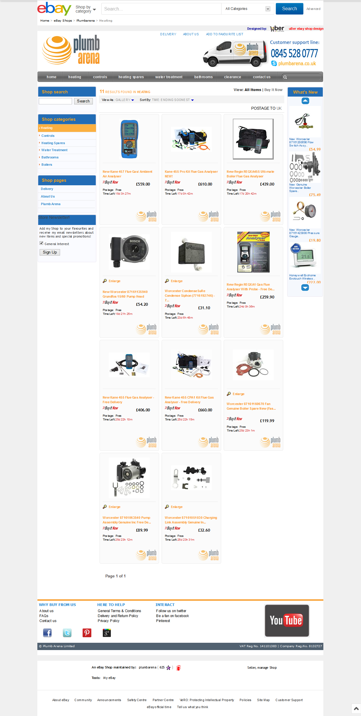 Plumbarena ebay shop design category view